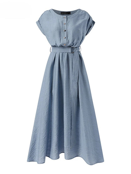Lisa Linen Midi Dress