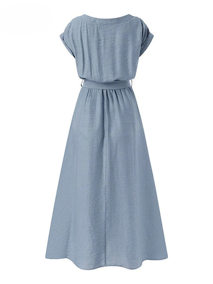 Lisa Linen Midi Dress
