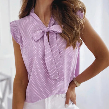 Zara Tie-Neck Blouse