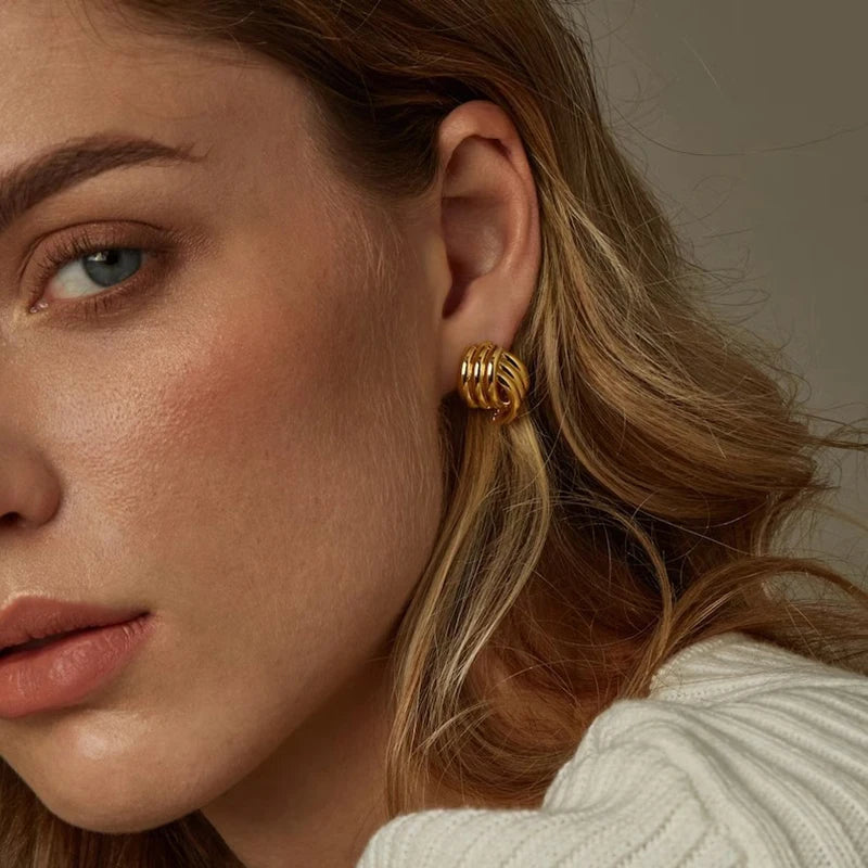 Lira Sculpted Knot Earrings