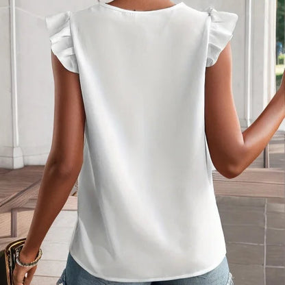 Mae Lace Flutter Blouse