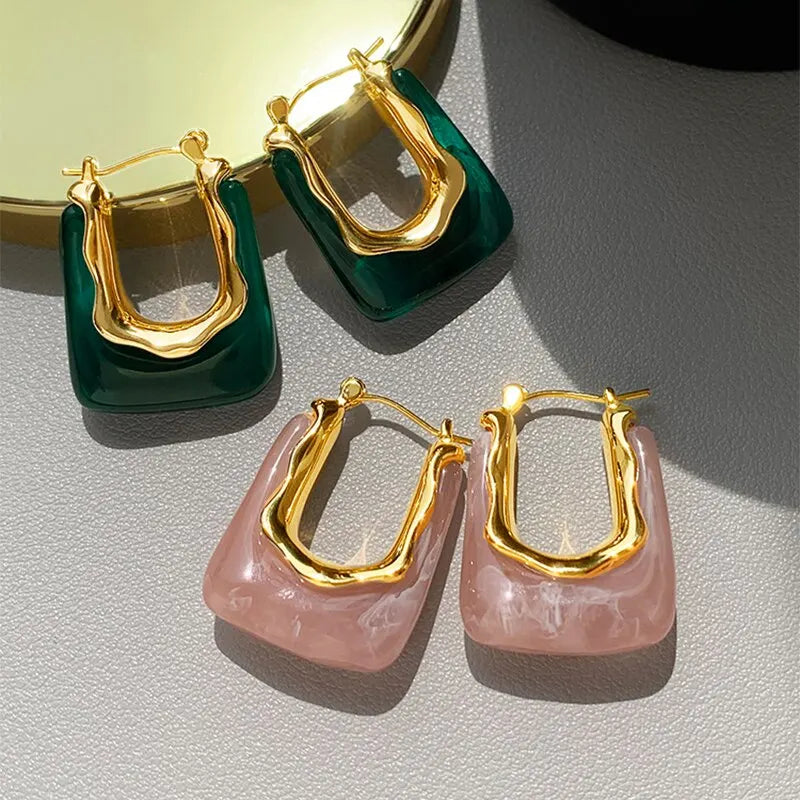 Aria Sculpted Resin Earrings