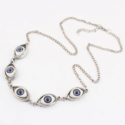 Orla Linked Eye Charm Necklace