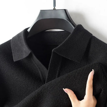 Astor Cashmere Polo Sweater