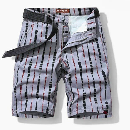 Unique Stripe Cotton Shorts