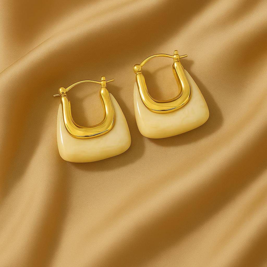Aria Sculpted Resin Earrings