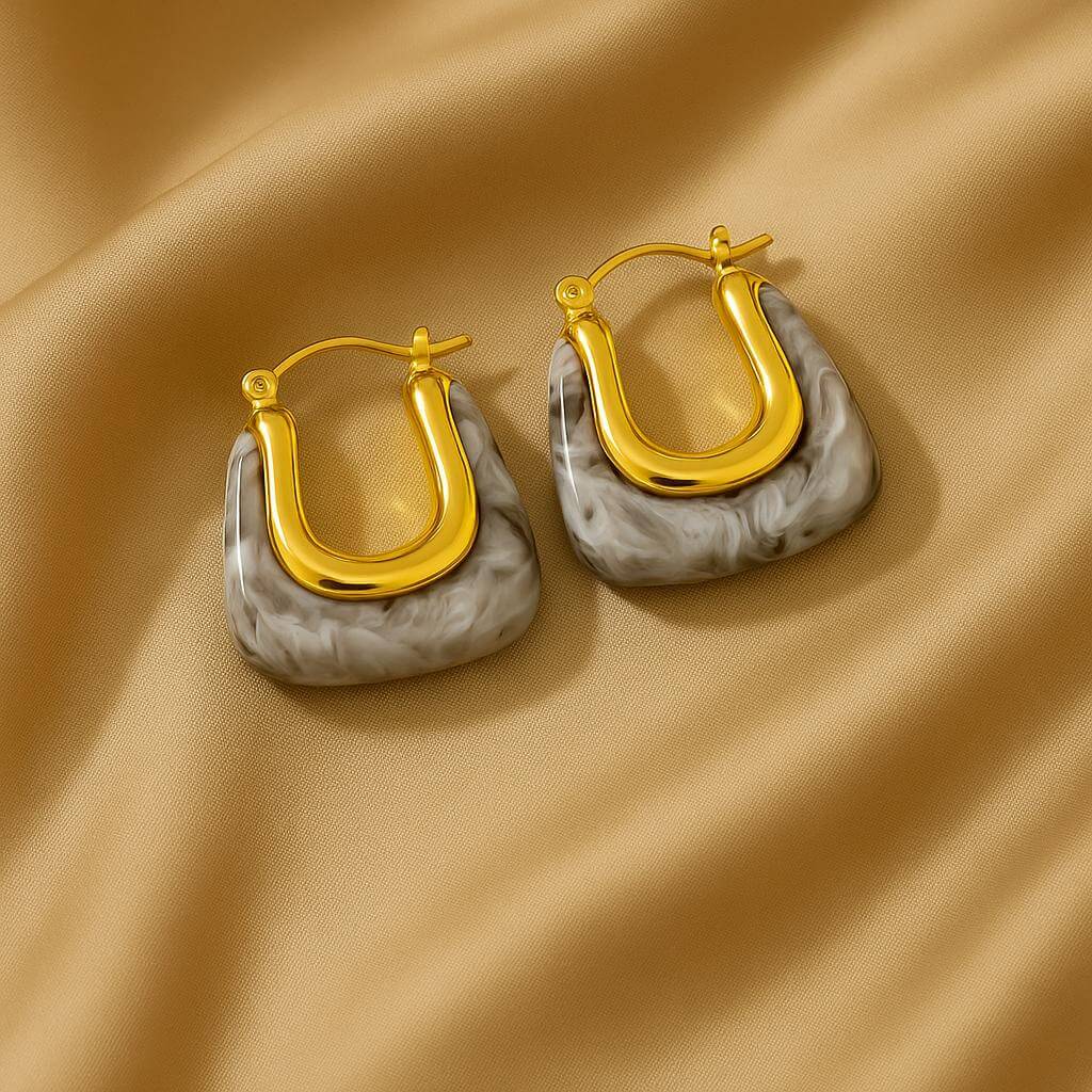 Aria Sculpted Resin Earrings