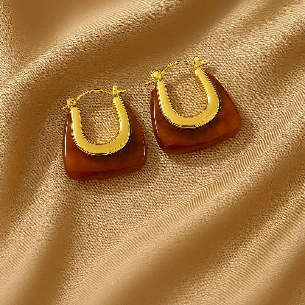 Aria Sculpted Resin Earrings