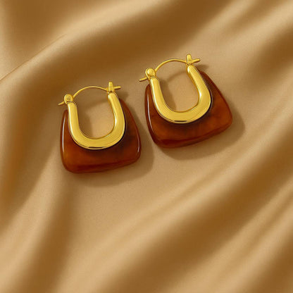 Aria Sculpted Resin Earrings